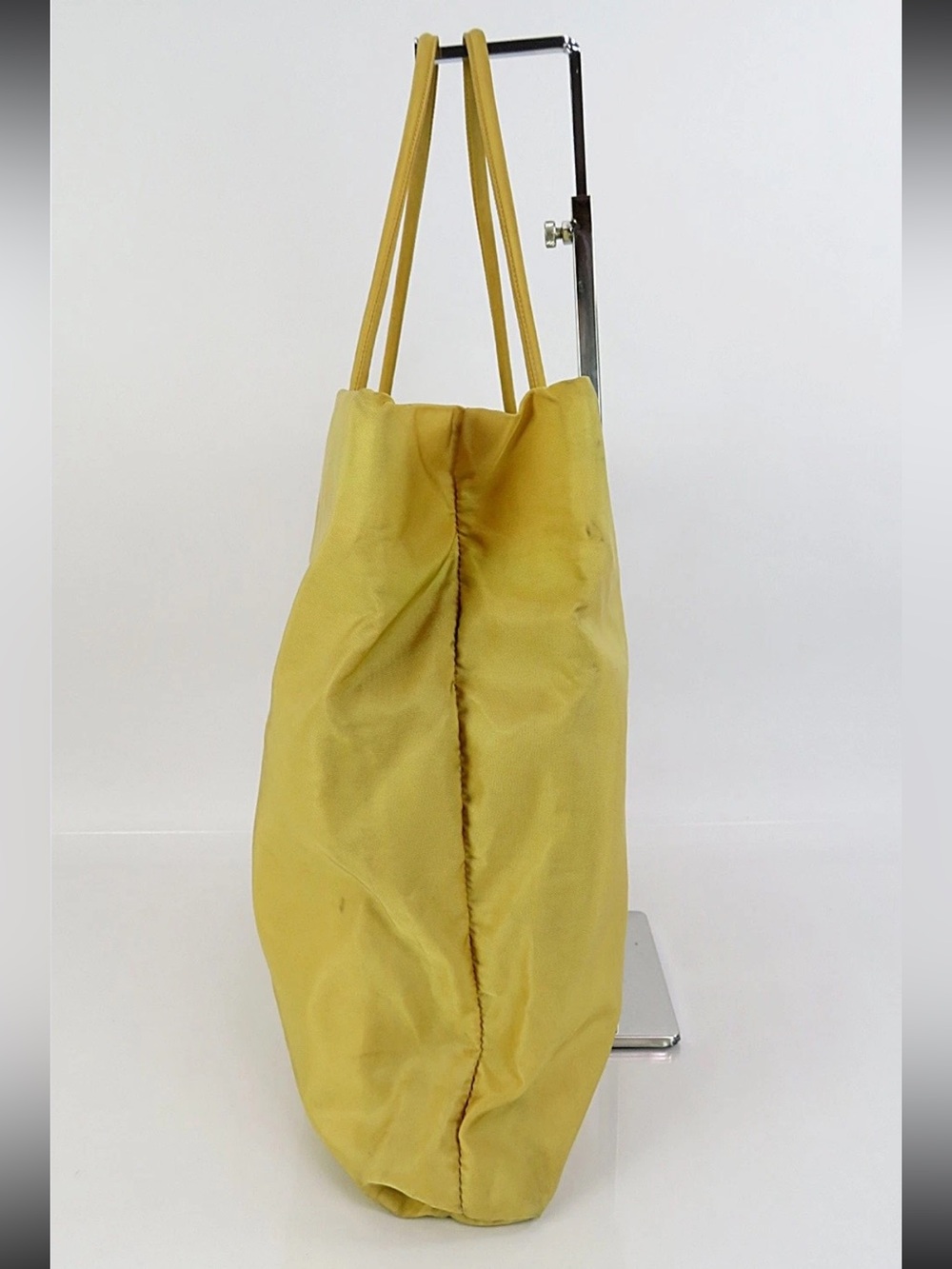 Prada Yellow Nylon Tote with Double Shoulder Straps - Picture 4 of 16
